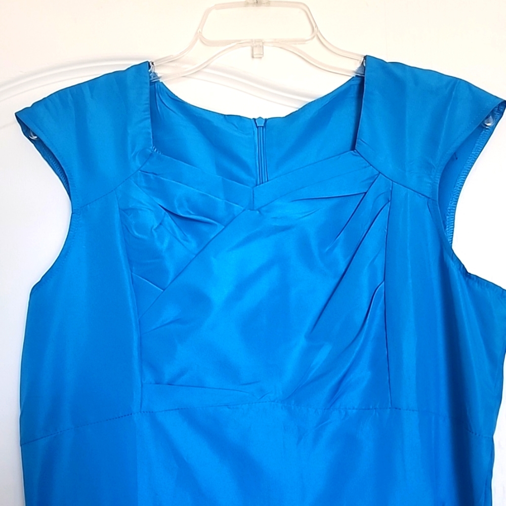 Blue 50s style dress
